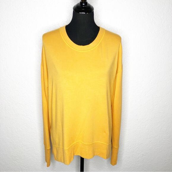 Athleta Tops - Athleta orange long sleeve knit pullover top size Extra Small XS